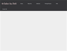 Tablet Screenshot of cakesbydebi.com